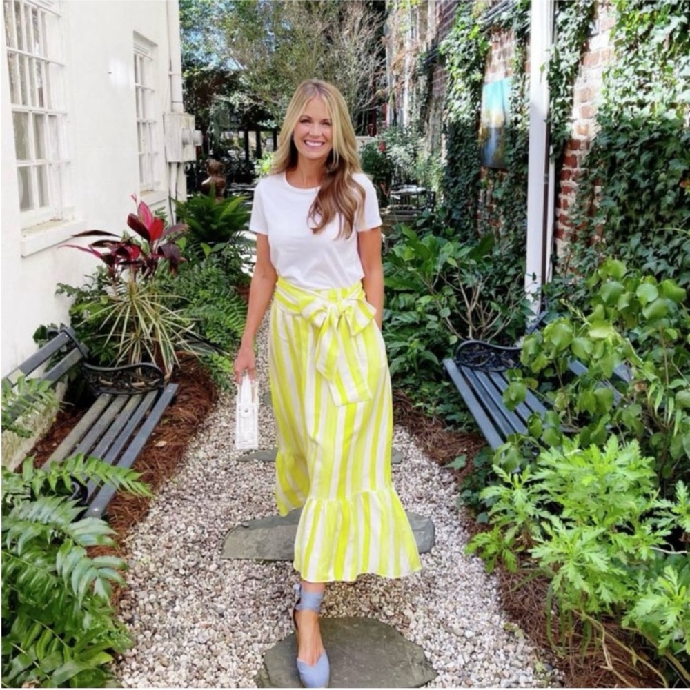 Tuckernuck Cabana Yellow Striped Skirt